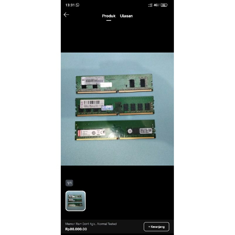 RAM KOMPUTER BEKAS