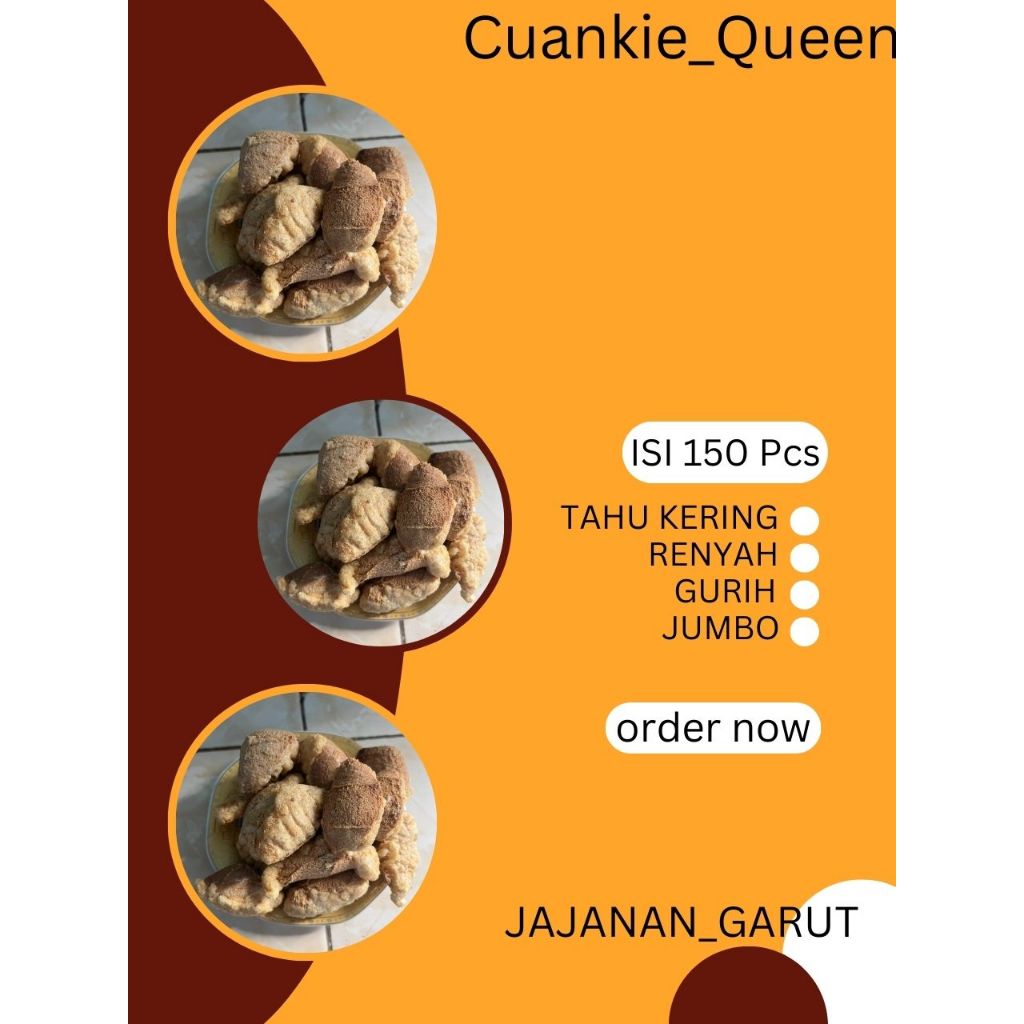 

Cuanki Tahu Kering spesial JUMBO bentuk lebih besar / Pasung isi 150 pcs