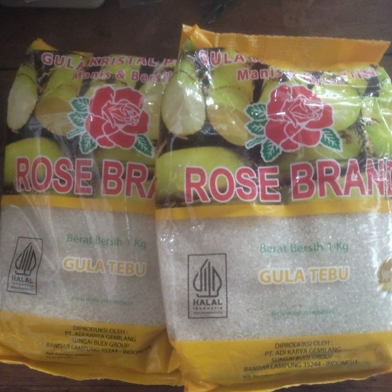 

Gula kemasan Rose Brand 1 kg