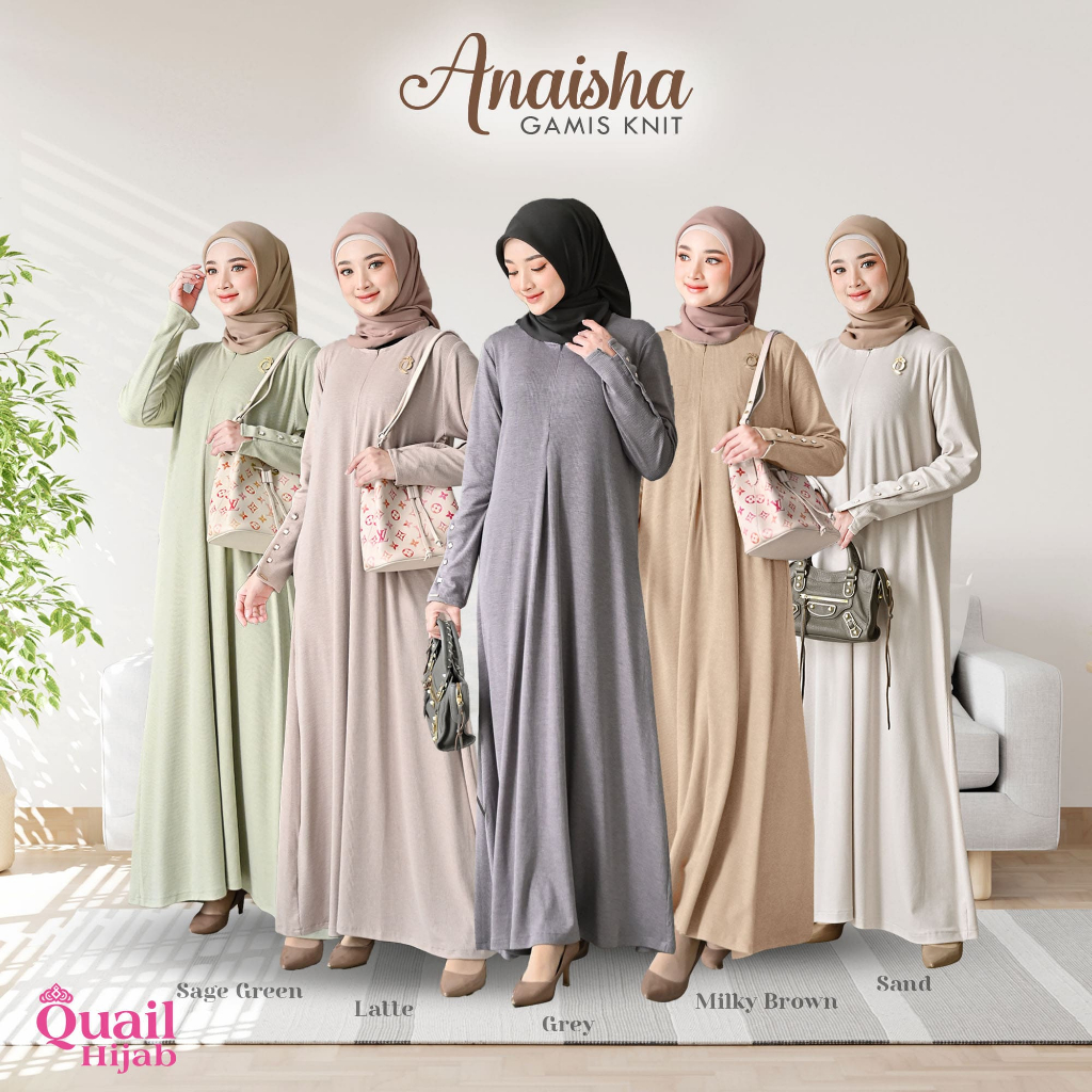 Quail Hijab - ANAISHA EXCLUSIVE DRESS ORI QUAIL