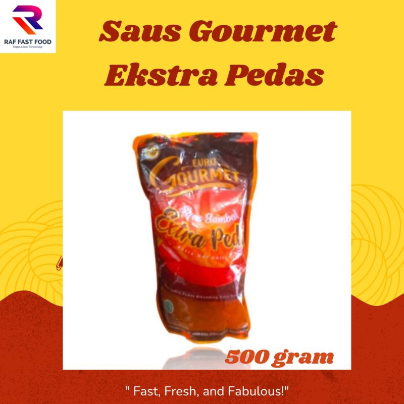 

Euro Gourmet Premium Saus Sambal Extra Hot 500 gr Ekstra Pedas
