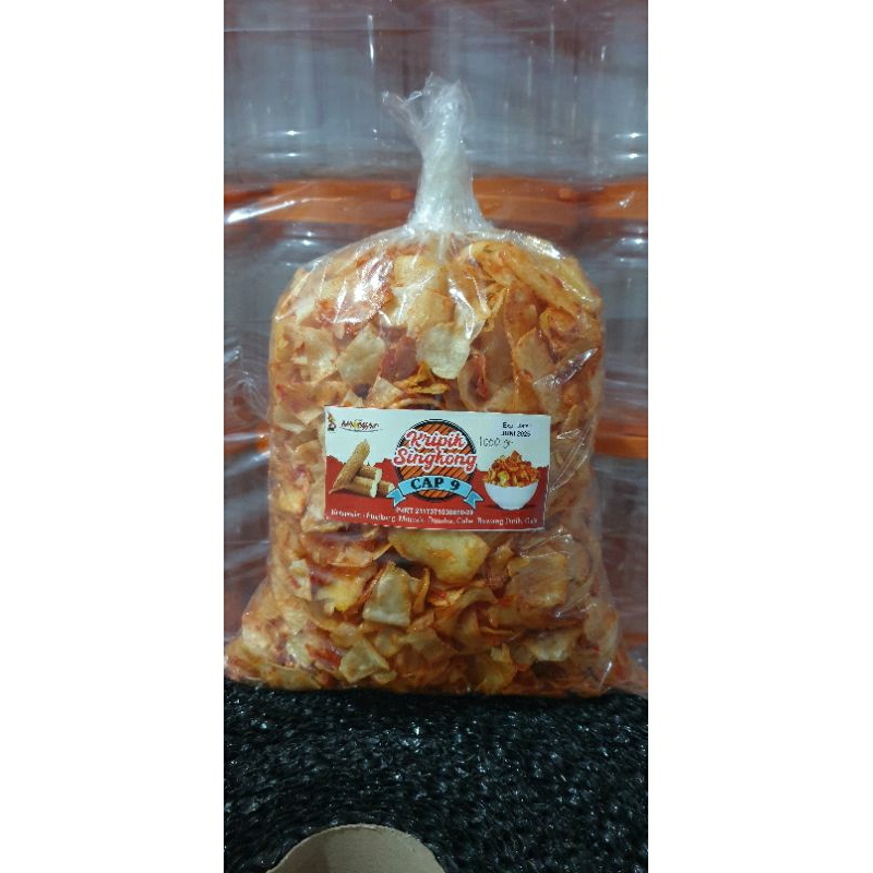 

kripik ubi pedas manis cap 9 1000gr / 1 kg