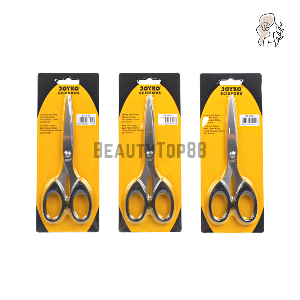 

Gunting Joyko SC-838 Sedang Kertas - Medium Stainless Steel Scissors [PER PCS]