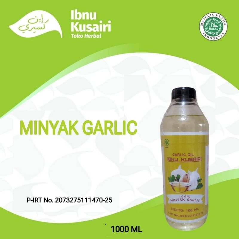 

Garlic Oil 100% Minyak Garlic 1000ml