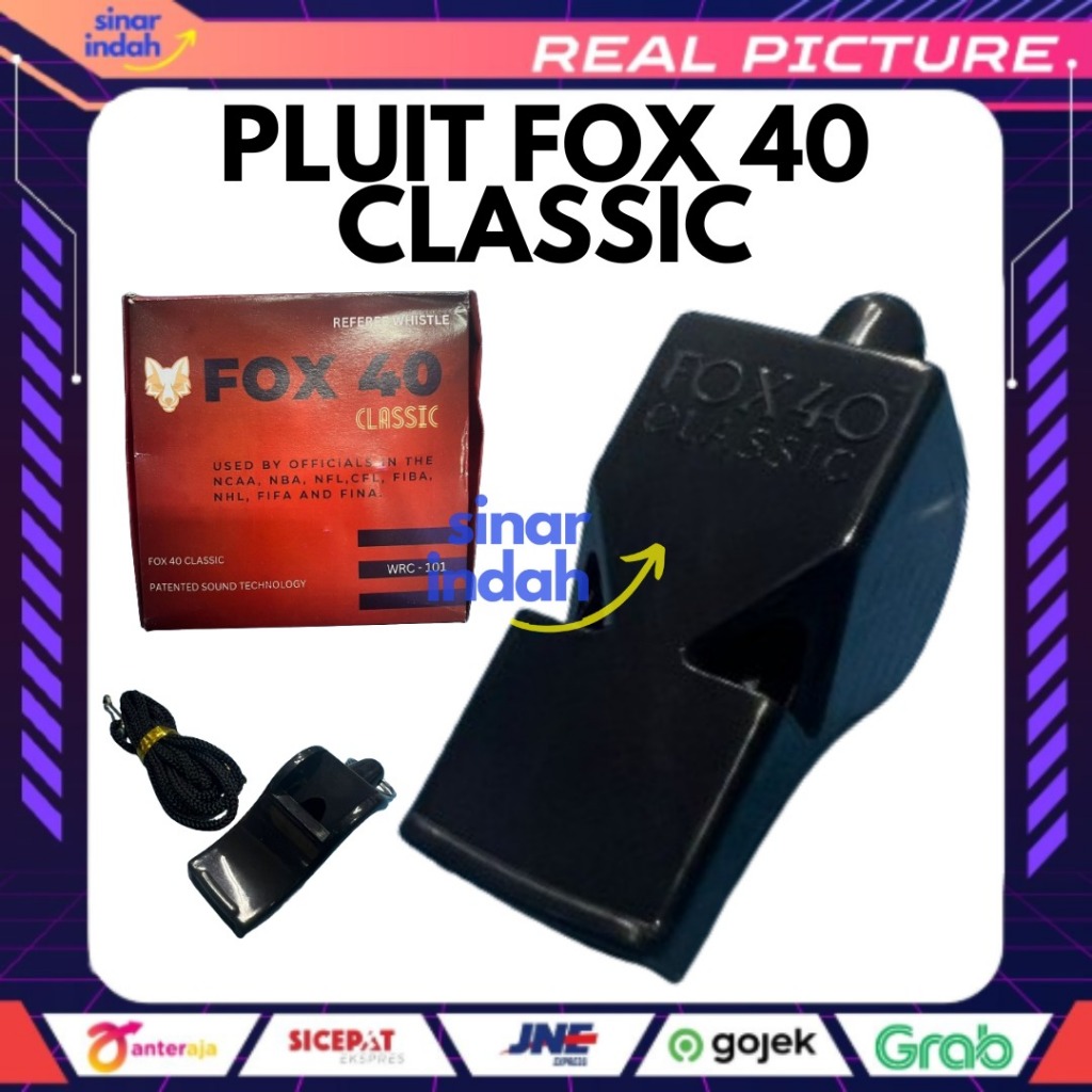 Pluit Peluit FOX 40 Classic Whistle / Pluit Wasit + Tali