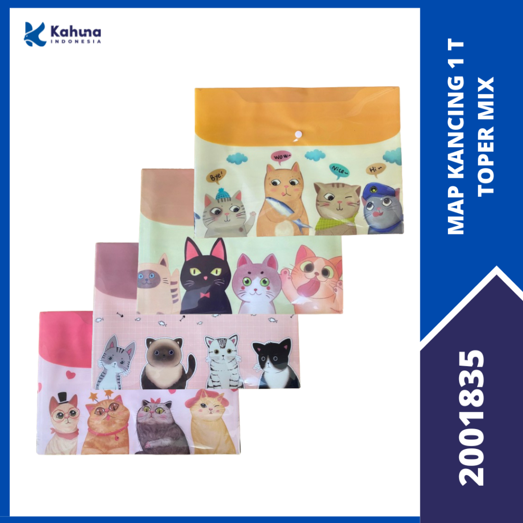 

Map Kancing A4 Transparan Motif Lucu / File Folder A4 / Map Mika Ukuran A4 Motif [2001835]