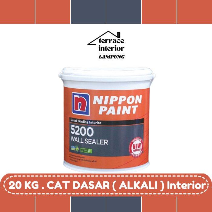 Cat Dasar (Alkali) 5200 Wall Sealer Nippon Paint Interior 20 Kg