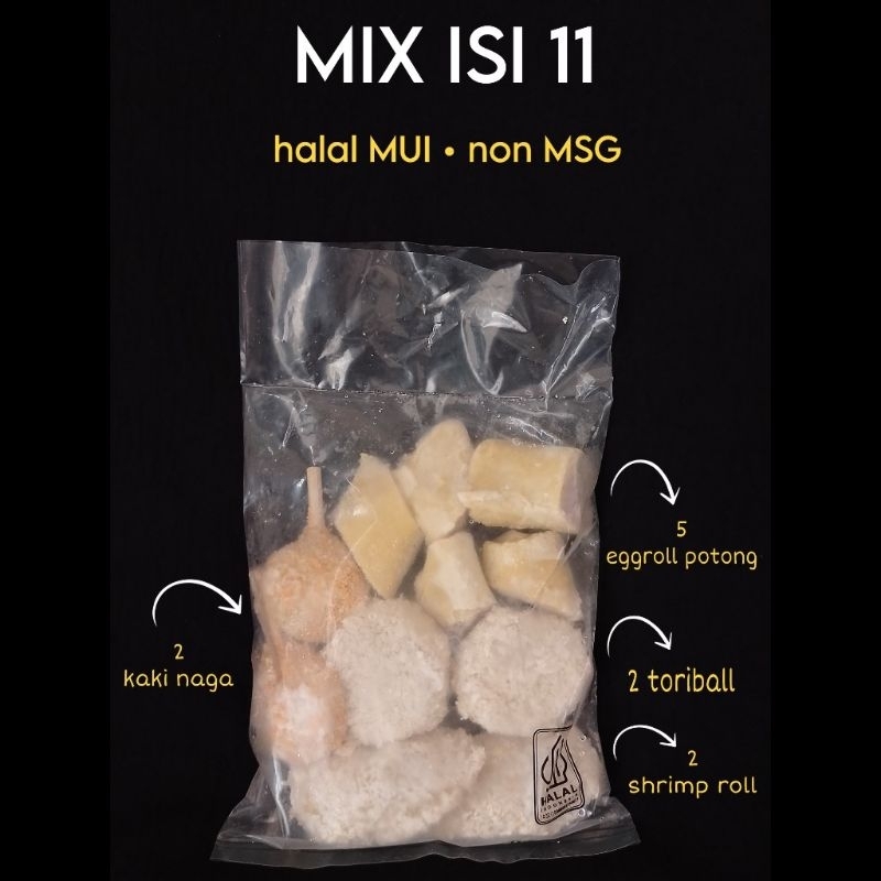 

BENTO MIX: EGGROLL, KAKI NAGA, TORIBALL, SHRIMP ROLL
