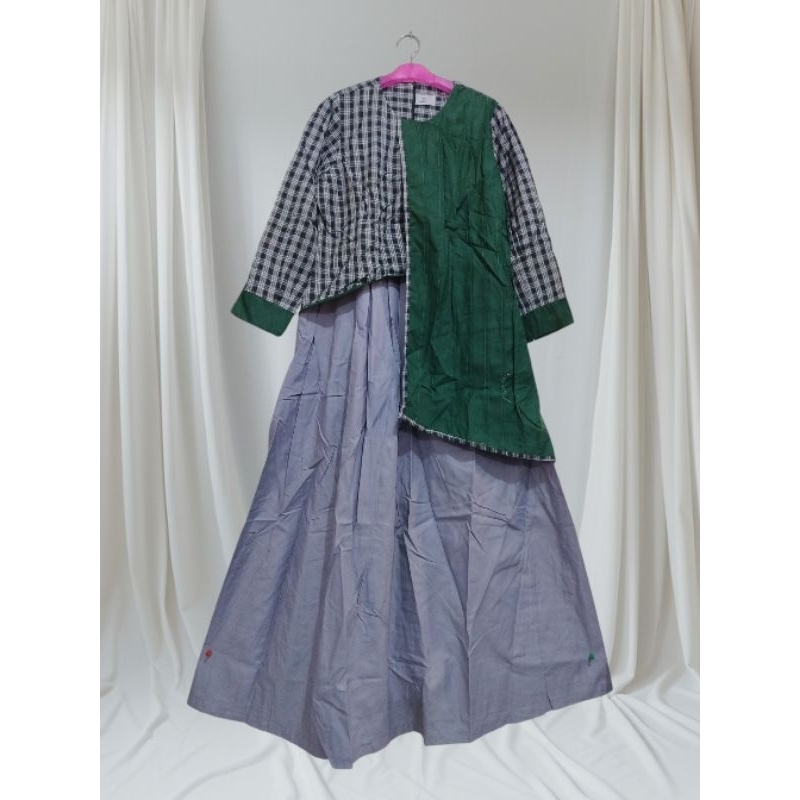 Gamis Nasywa tuyobo+flanel model prisket