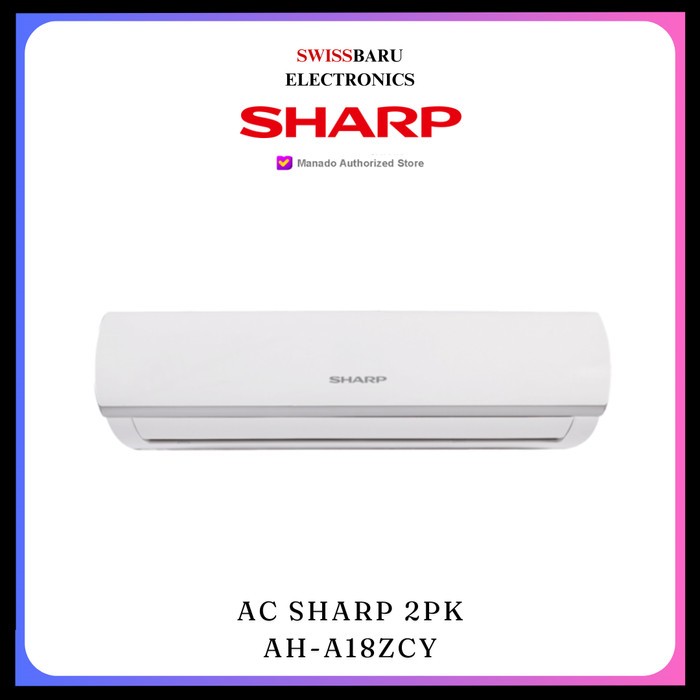 MANADO - AC SHARP 2PK AH-A18ZCY (LENGKAP PASANG)