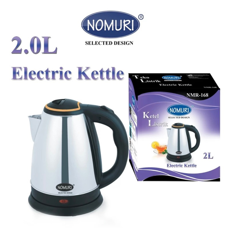 Ceret listrik pemanas air otomatis Nomuri 2L / Teko listrik pemanas air
