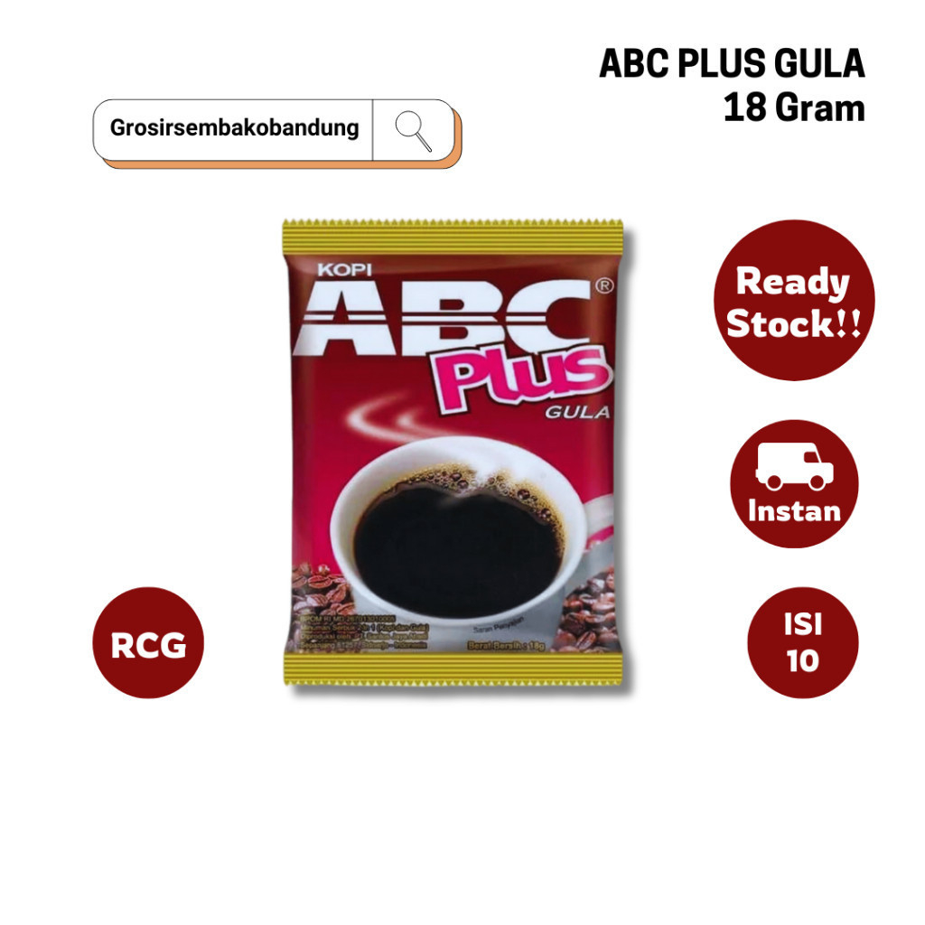 

ABC KOPI PLUS GULA SCT 18g - 1 RCG - Kota Bandung