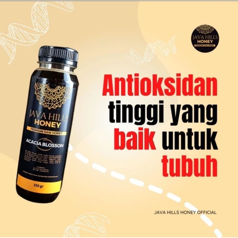 

Java Hills Honey Javahills Madu Murni Asli 100% Lolos uji lab Madu Acacia Carpa Blossom 650 gr