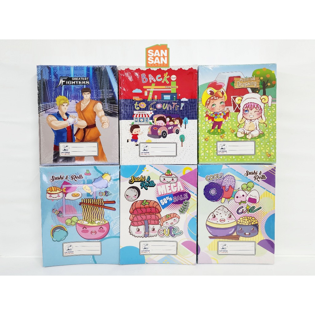 

Buku Tulis Kiky Cap Kapak 1 pak isi 10 buku