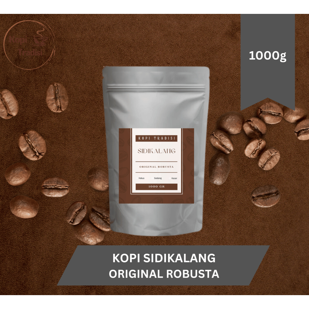 

Kopi Bubuk Sidikalang Original Robusta 1000 gr (1kg)