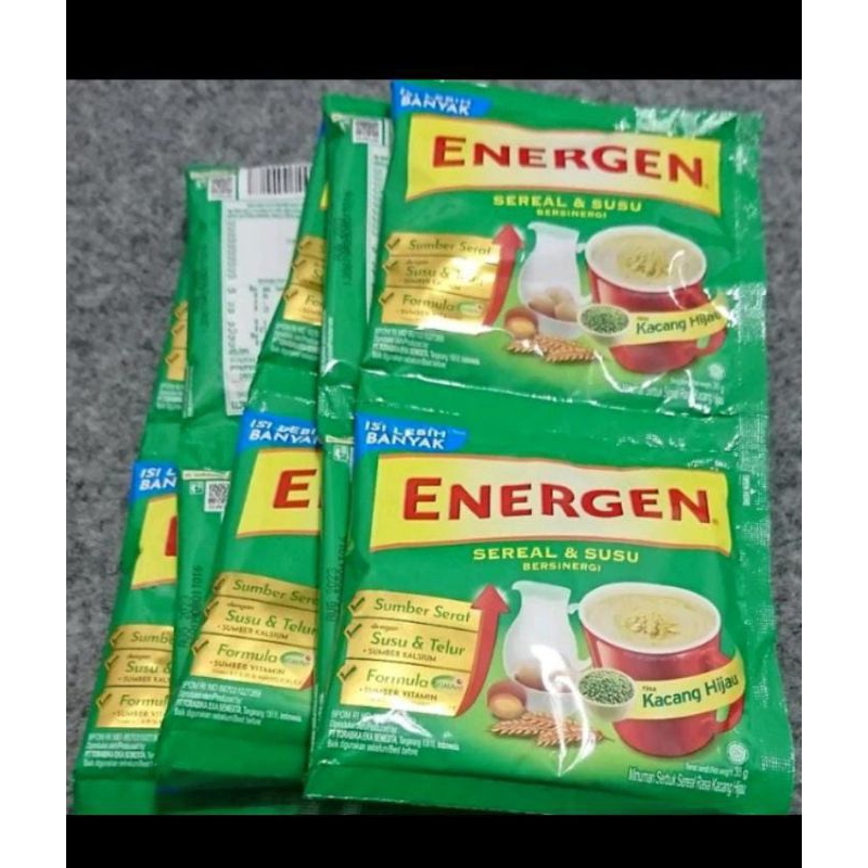 

Energen Susu Sereal Rasa Kacang Hijau (1 Karton Isi 16 Renteng)