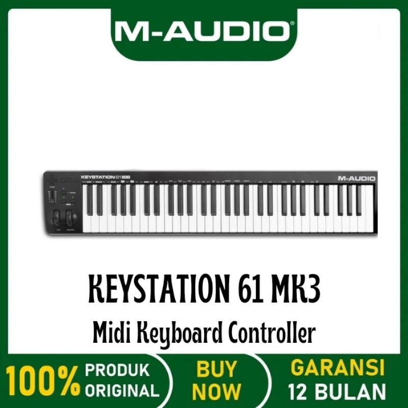 M-AUDIO KEYSTATION 61 MK3 Midi Keyboard Controller