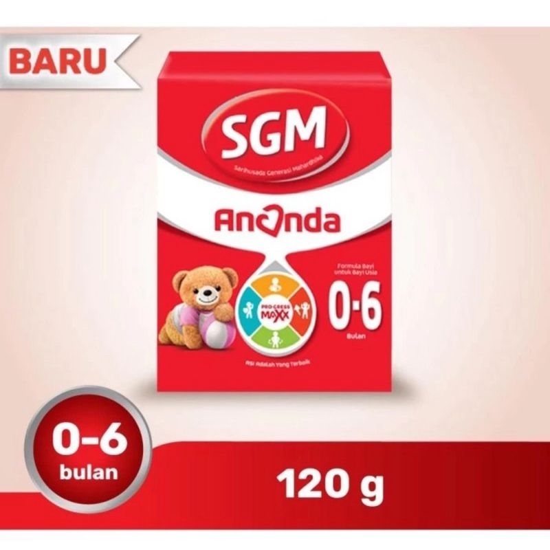 Susu SGM ananda 0-6 & 6-12bulan kemasan 120gram