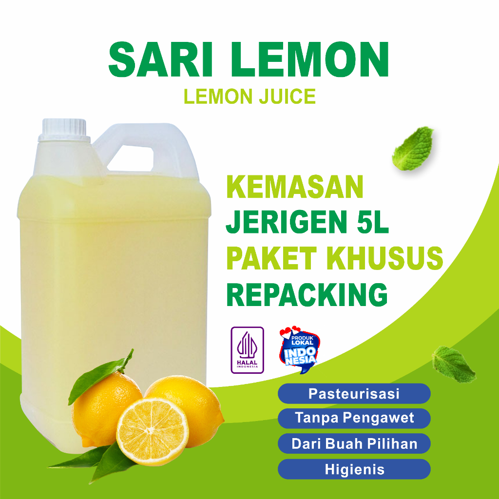 

Lemon kita sari lemon murni kemasan 5 liter