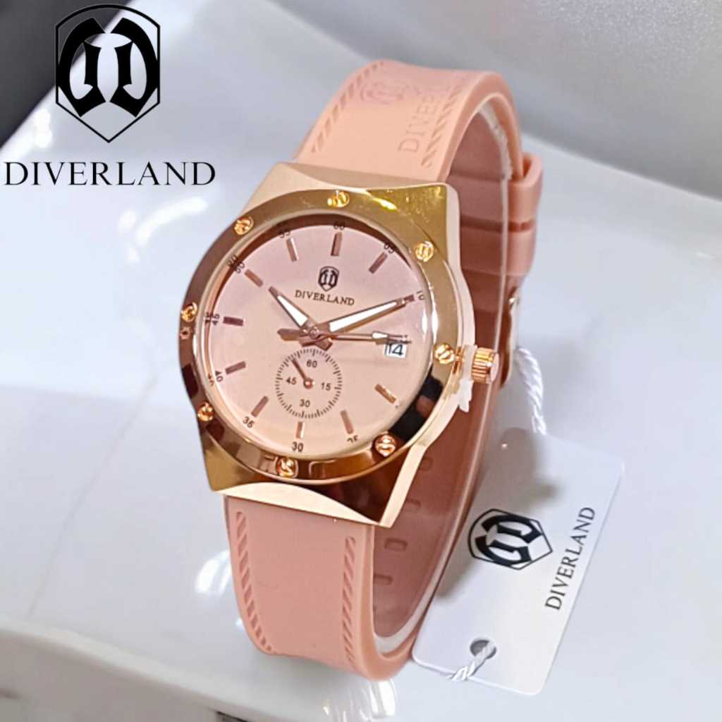 Jam Tangan Wanita DIVERLAND G Original Rubber