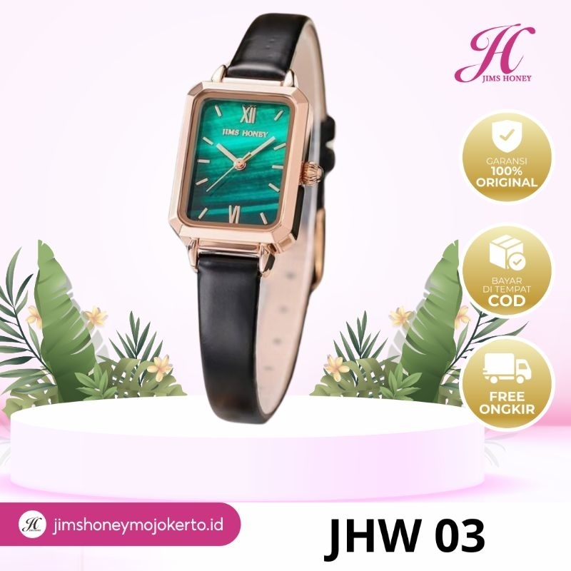 JIMS HONEY JHW 03 jam tangan wanita analog quartz anti air cewek kecil (free box exclusive)