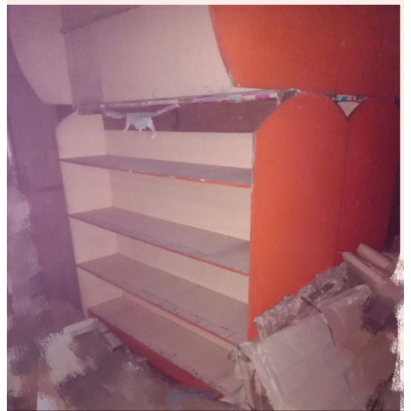 SALE LEMARI KAYU 8 SEKAT ETALASE RAK DISPLAY PRODUK BARANG DAGANG DAGANGAN JUALAN TOKO WARUNG