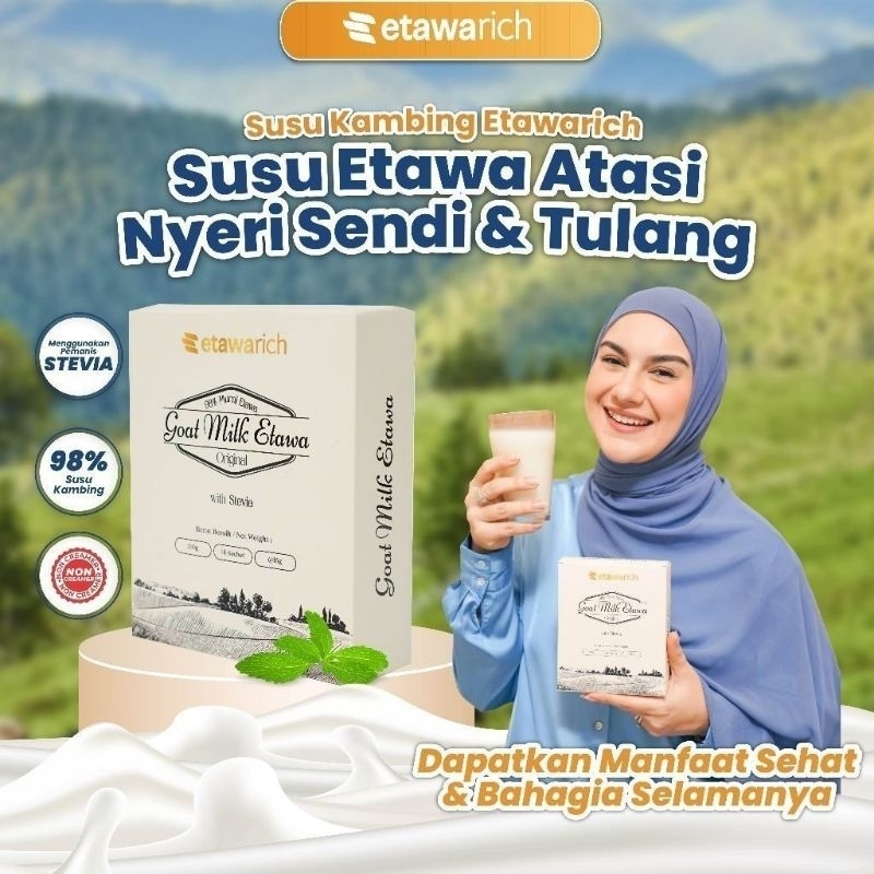 

Susu Etawarich Minuman Susu Kambing Etawa Herbal Alami Rematik Asam Urat Ispa