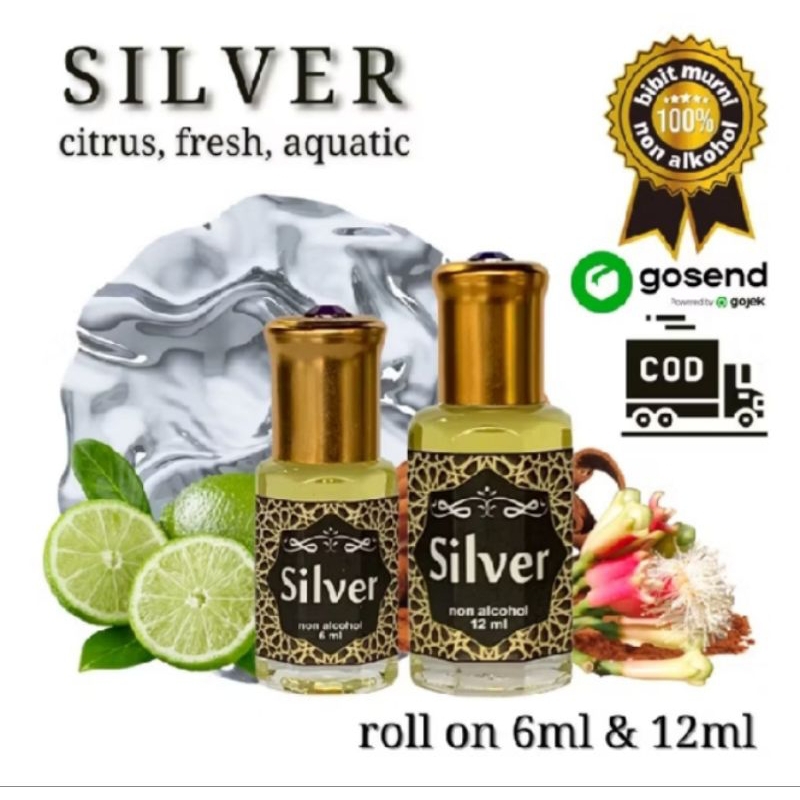 PROMO MURNI BIBIT PARFUM SILVER MINYAK WANGI IBADAH