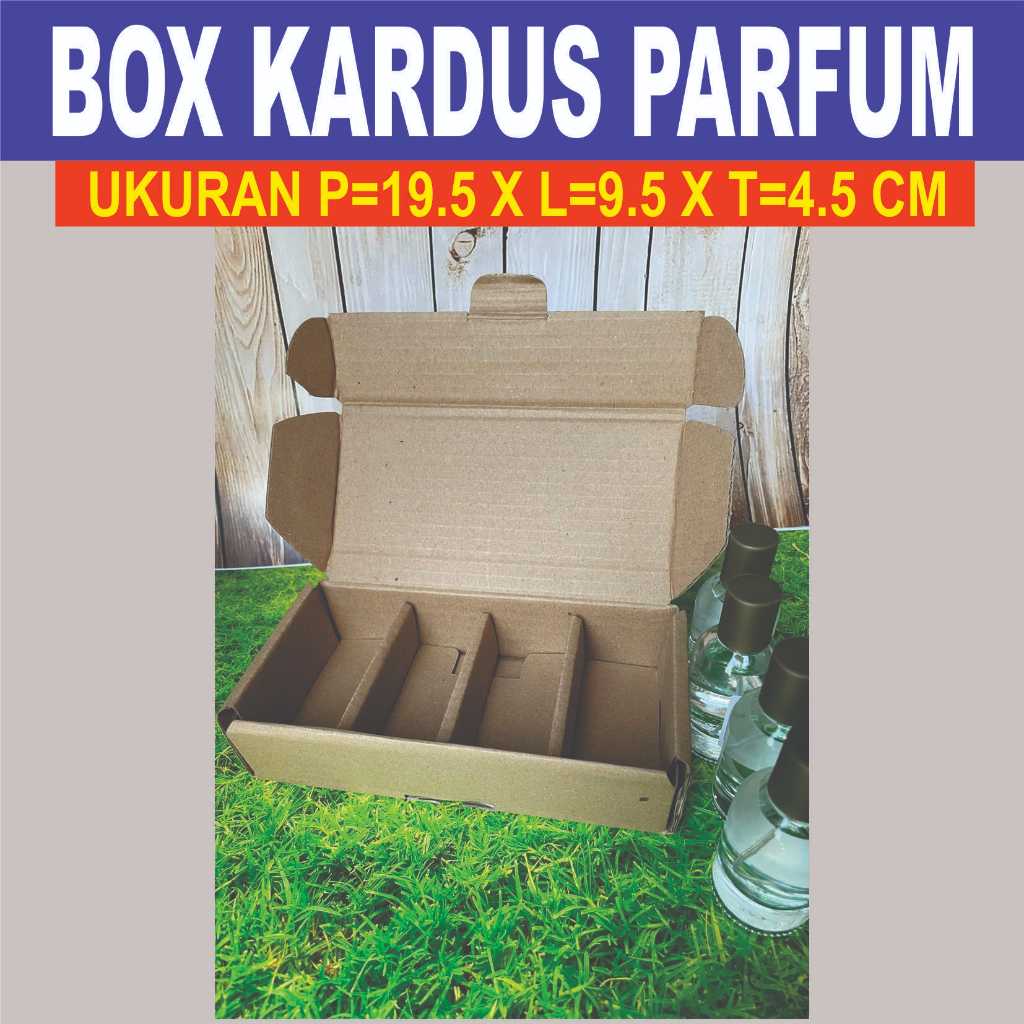 

Kardus box PARFUM kardus minyak wangi FARFUM dus parfume lelabo 30ml isi 4 pcs dus packing perfume