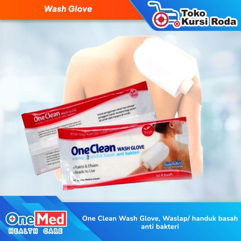 One Clean Wash Glove, Waslap/ handuk basah anti bakteri