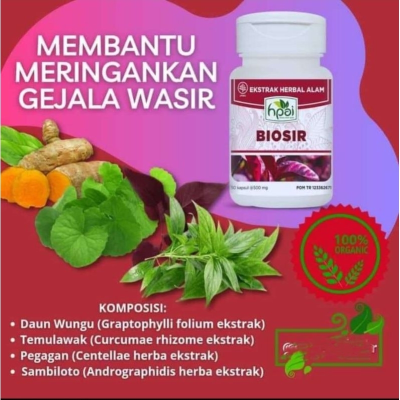 

BIOSIR HNI | Herbal untuk mengatasi Wasir