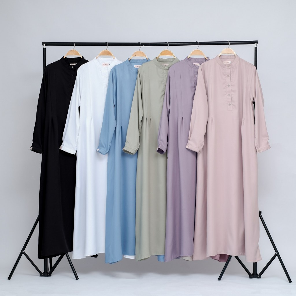 Nupeach Arumi Dress - Gamis Basic Daily Dress & Busui Friendly