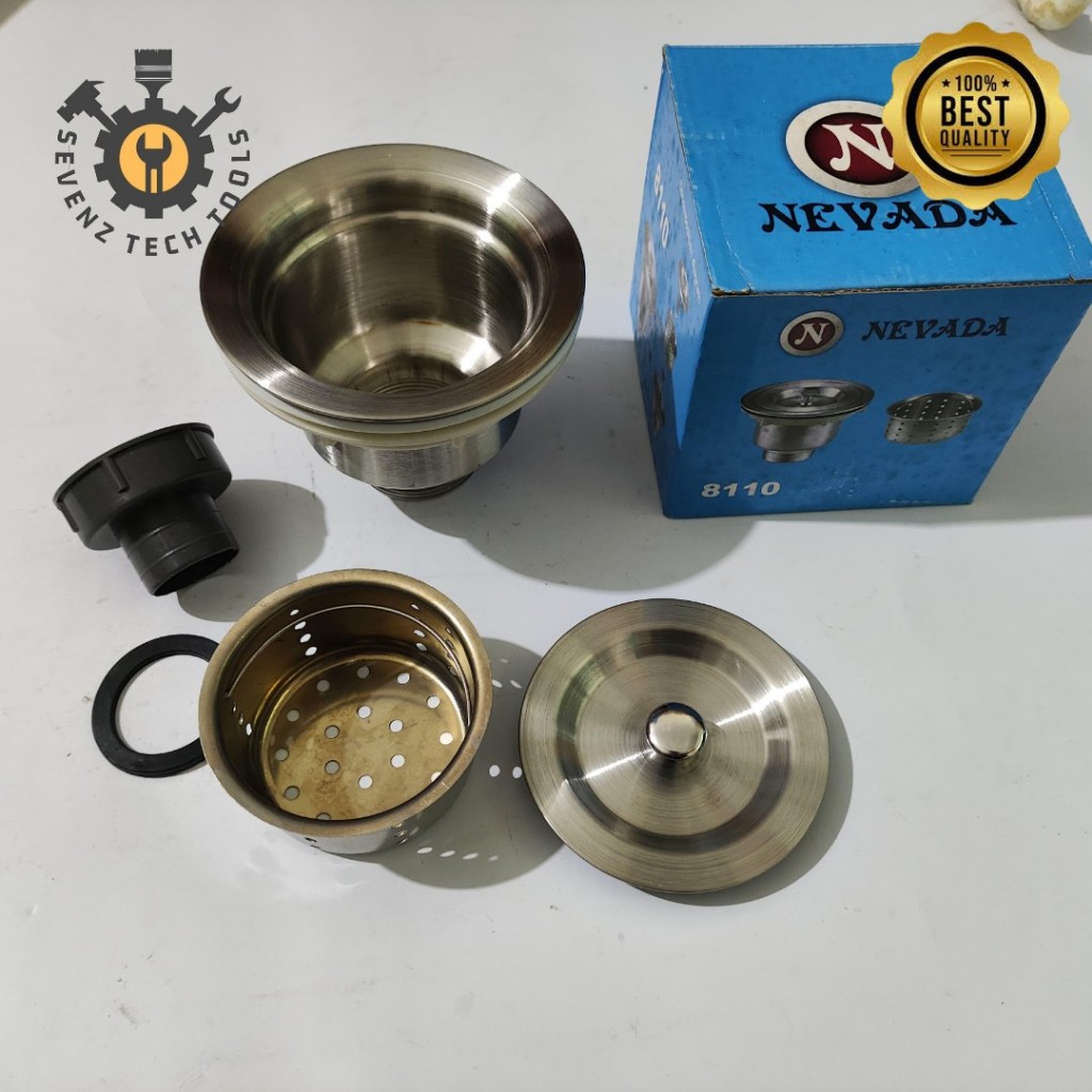 AFUR KERANJANG STAINLESS NEVADA / SARINGAN BAK CUCI PIRING STAINLESS UKURAN 1.5" INCH