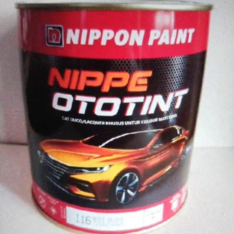 Nippe Ototint 116 Matt Black (hitam doff) / cat duco, cat mobil 1 liter