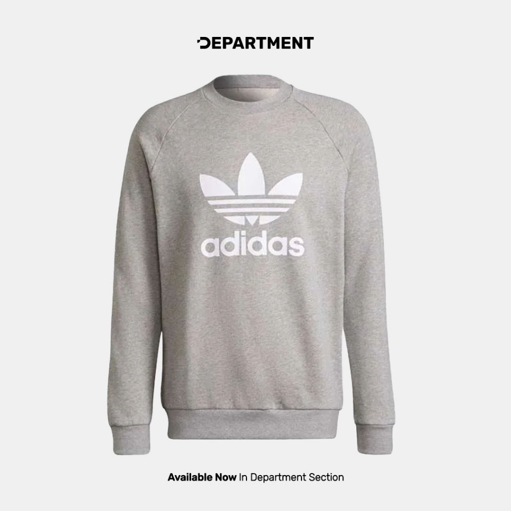 ADIDAS Sweater Pria CLASSIC TREFOIL CREWNECK H06650 ORIGINAL