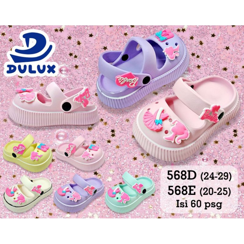 sandal sepatu anak kecil cewek motif barbie