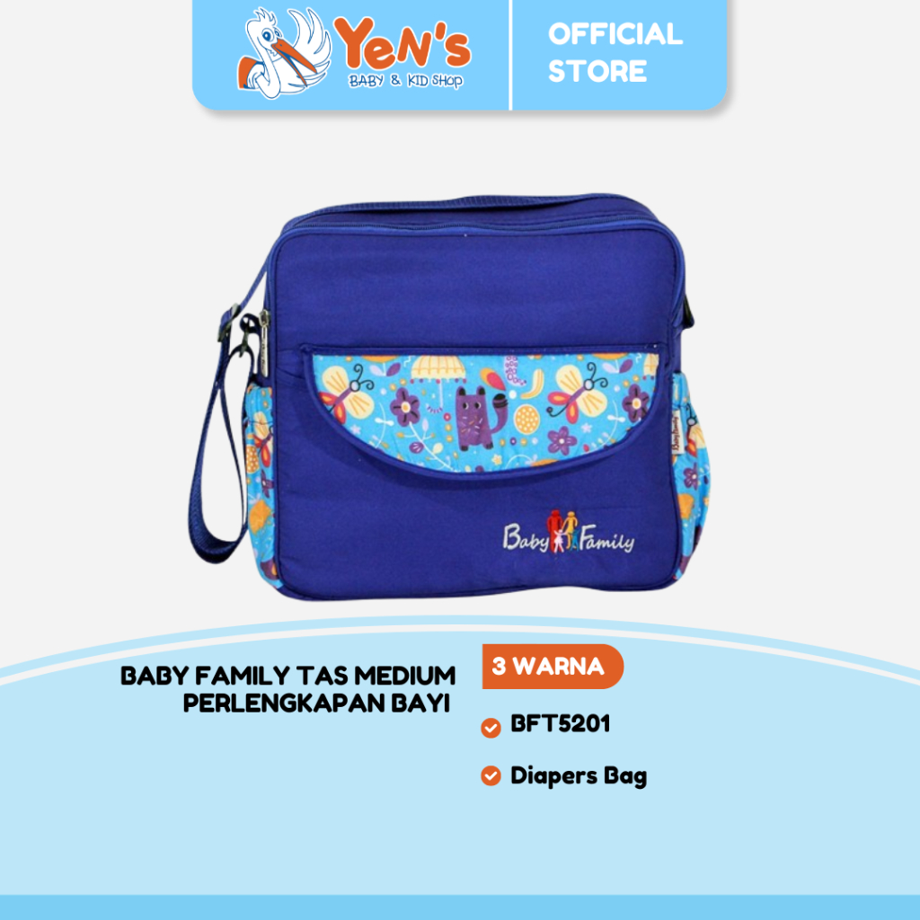 SALE Tas Medium Perlengkapan Bayi Baby Family 5 - Diapers Bag - BFT5201