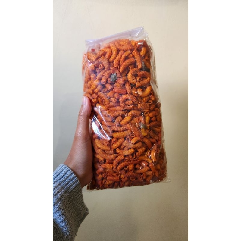 

Kerupuk makaroni bantat mini predas daun jeruk 500gram