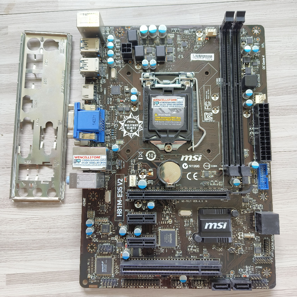 MAINBOARD MSI H81M-E35 V2 LGA 1150 MICRO ATX