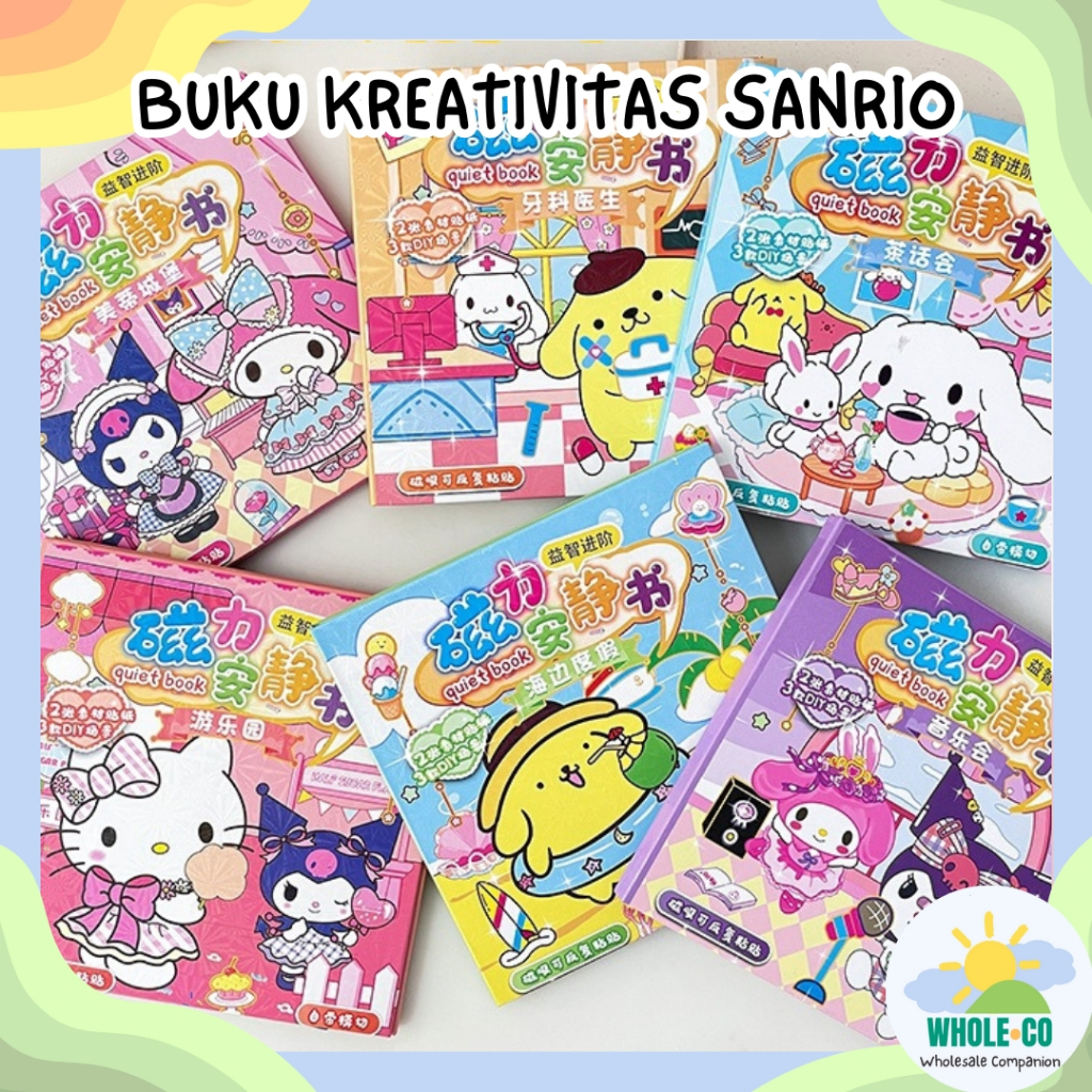 

Buku Kreativitas Sanrio Premium DIY Quiet Book Gunting Tempel Pasang Kuromi Melody Cinnamoroll Lucu Unik Imut Termurah Grosir Cod