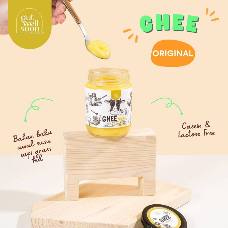 

Ghee Original & Garlic Organic Gut Well Soon Lemak Sehat | Lemak Baik | Lemak Mpasi