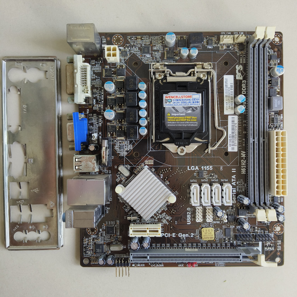 MOTHERBOARD ECS H61H2-MV LGA 1155 DDR3