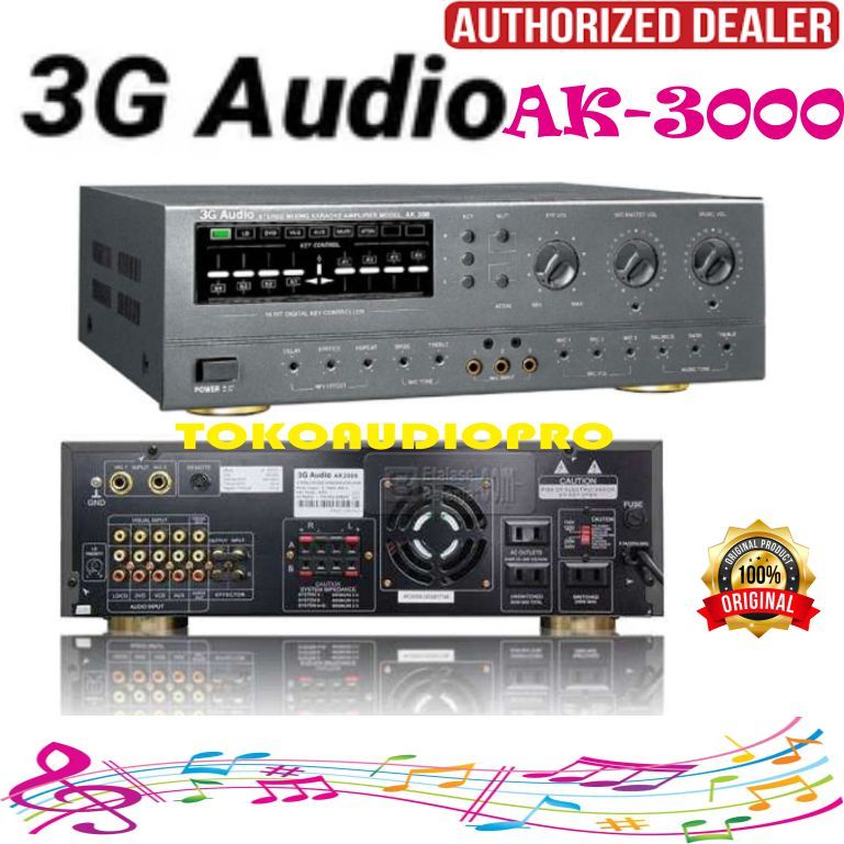 3G Audio AK3000   AK-3000 Amplifier Karaoke
