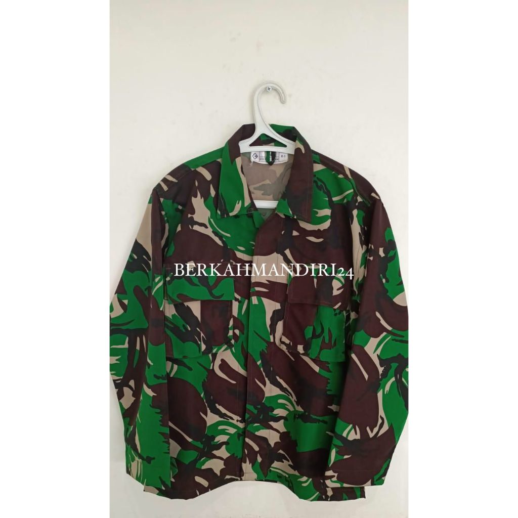 Setelan Baju PDL TNI Bahan Velbed Premium Loreng Malvinas PDL Tempur TNI AD/PDL