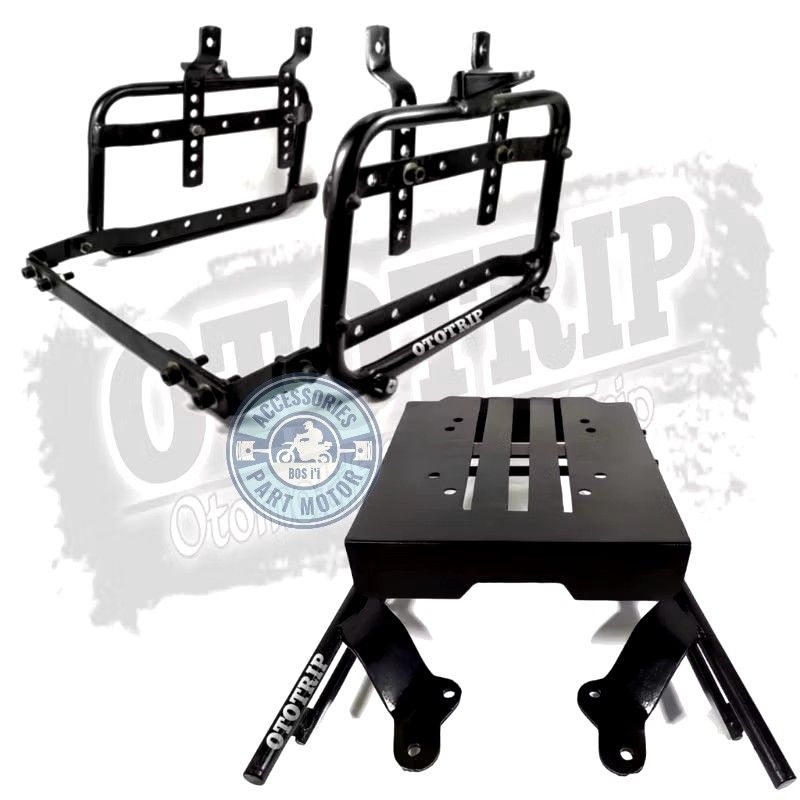 PAKET LENGKAP BRACKET TOP BOX + BREKET SIDE BOX SB 2000 FULL FITTING Vixion,Verza,Vario,NMax,Dll