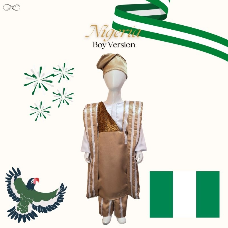 Nigeria Boy/Baju Kostum Nigeria Anak Dan Dewasa/Tradisional Costume Of Nigeria