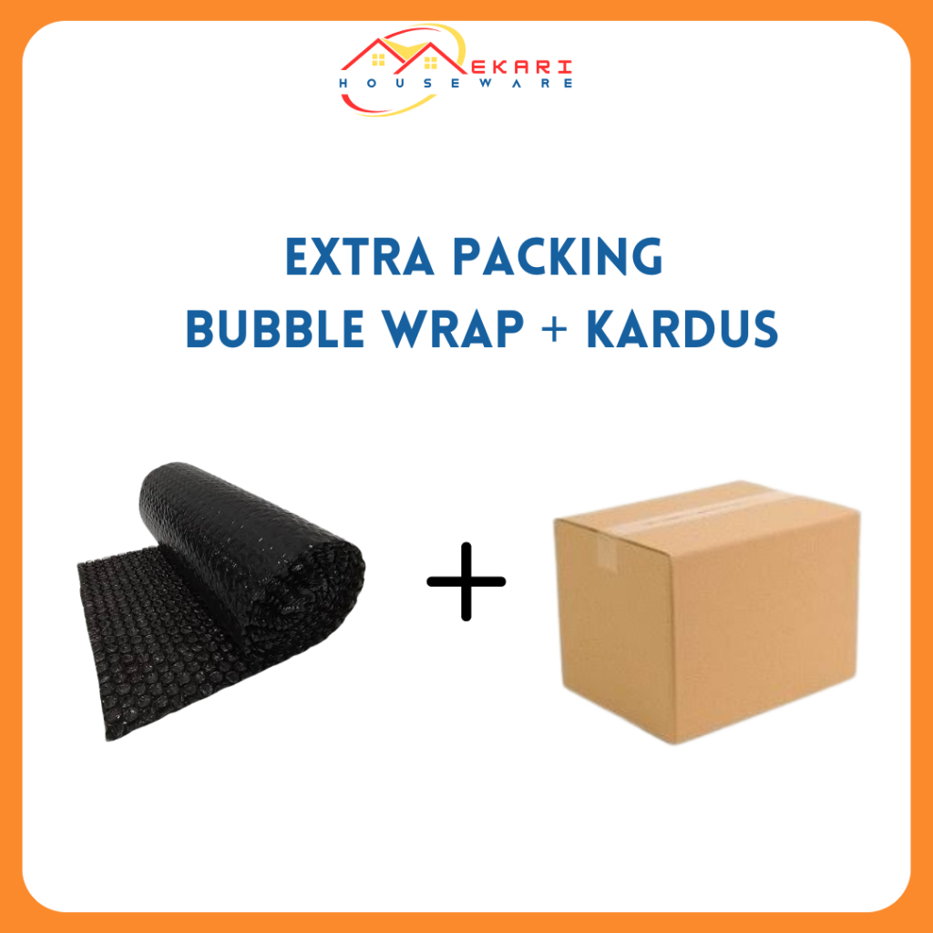 

Tambahan Extra Packing Bubble Wrap dan Kardus