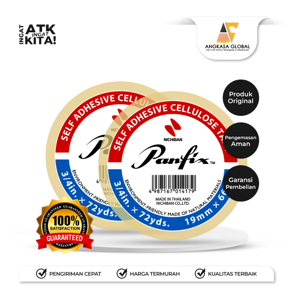 

PANFIX SELOTIP BENING/ CELLULOSE TAPE 0.5" x 10YARD (1ROLL)