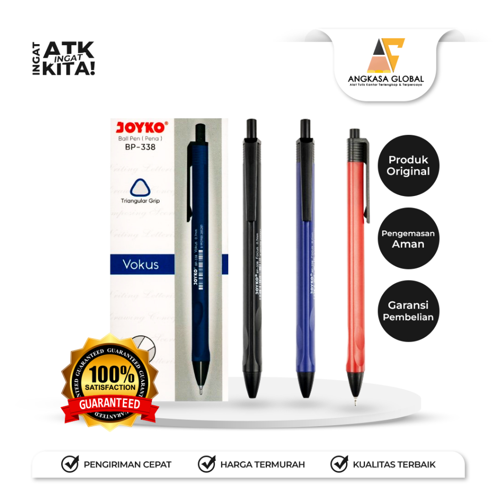 

JOYKO PULPEN BALLPEN BP-338 (1LSN/ 12PCS)