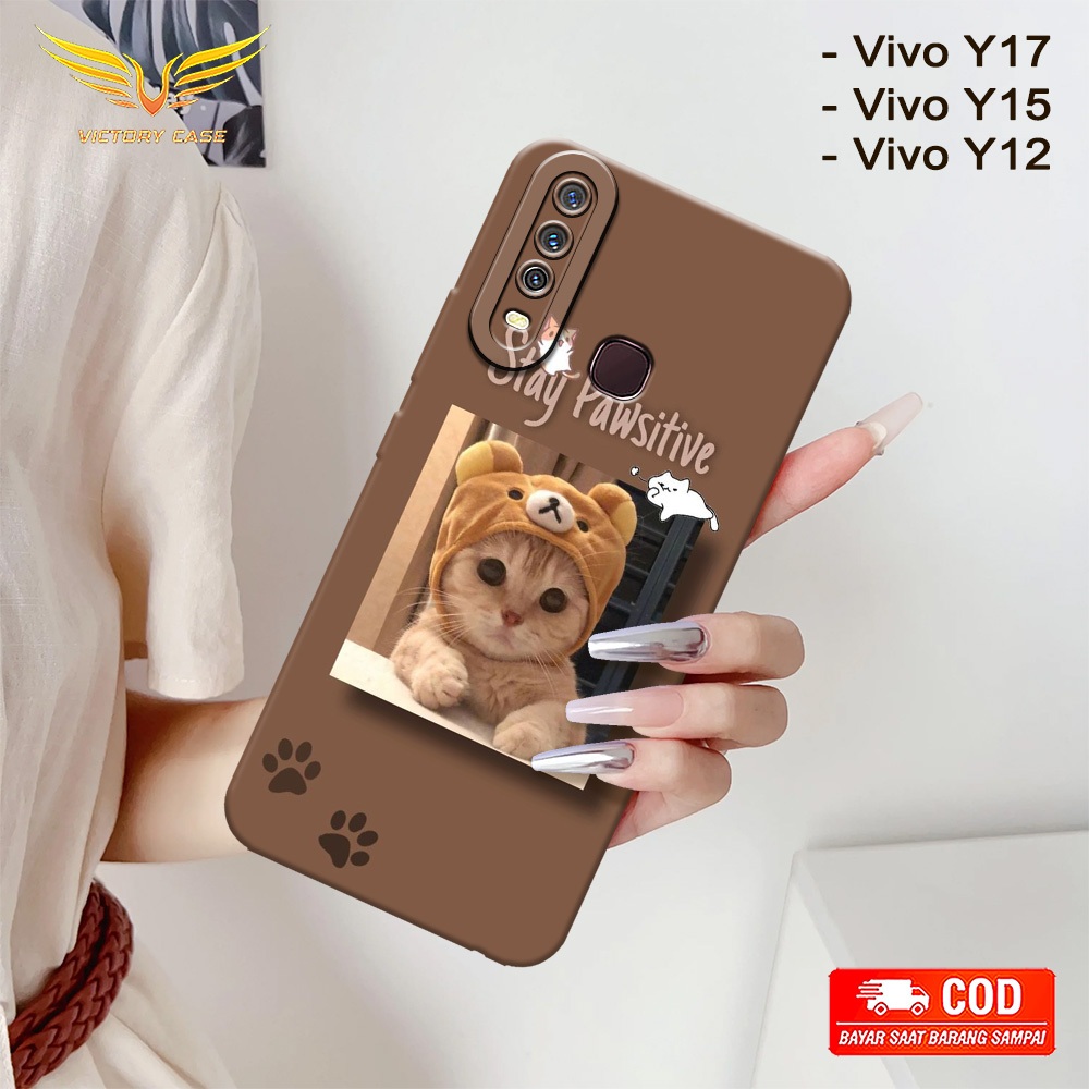 New Kucing Case - Softcase Vivo Y17 / Y15 / Y12 - Terbaru - Case Hp Vivo Y17 / Y15 / Y12 - Casing Vi